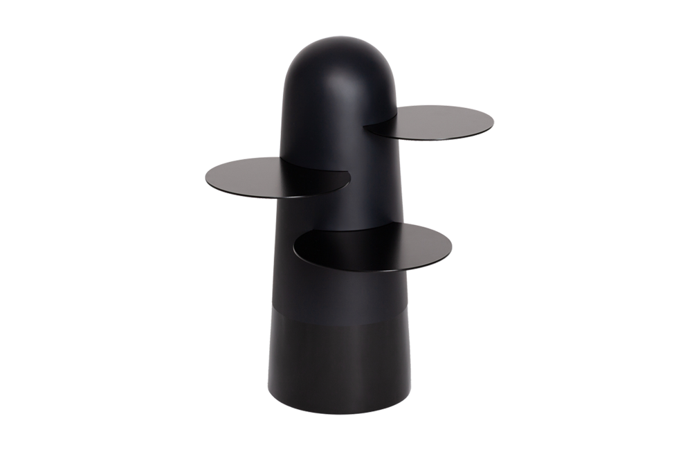 Zwarte basis met Zwarte blaadjes