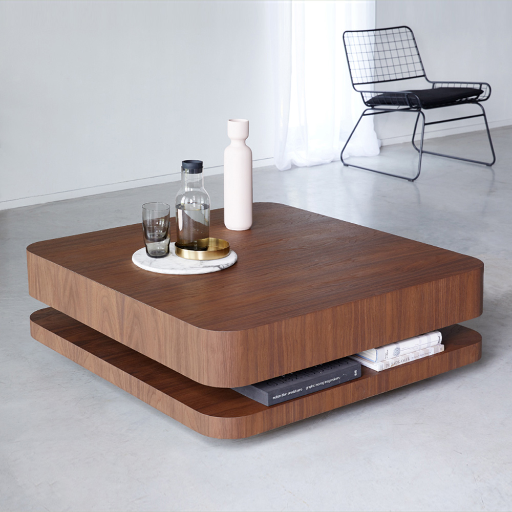 salontafel noten hout